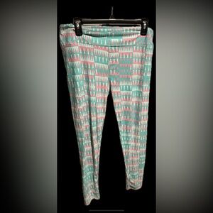 LuLaRoe Green Striped Leggings for Women